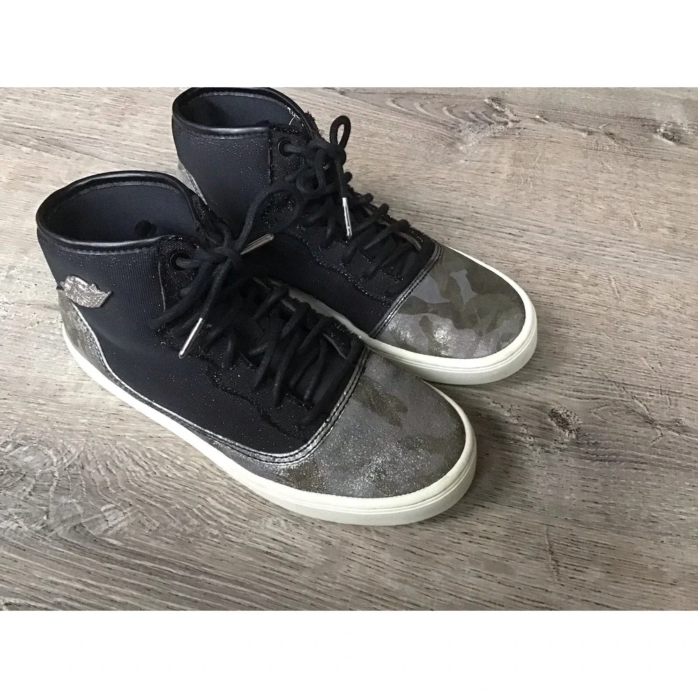 Nike Air Jordan Jasmine Premium GS Black Silver 807711-030 Youth 4.5Y